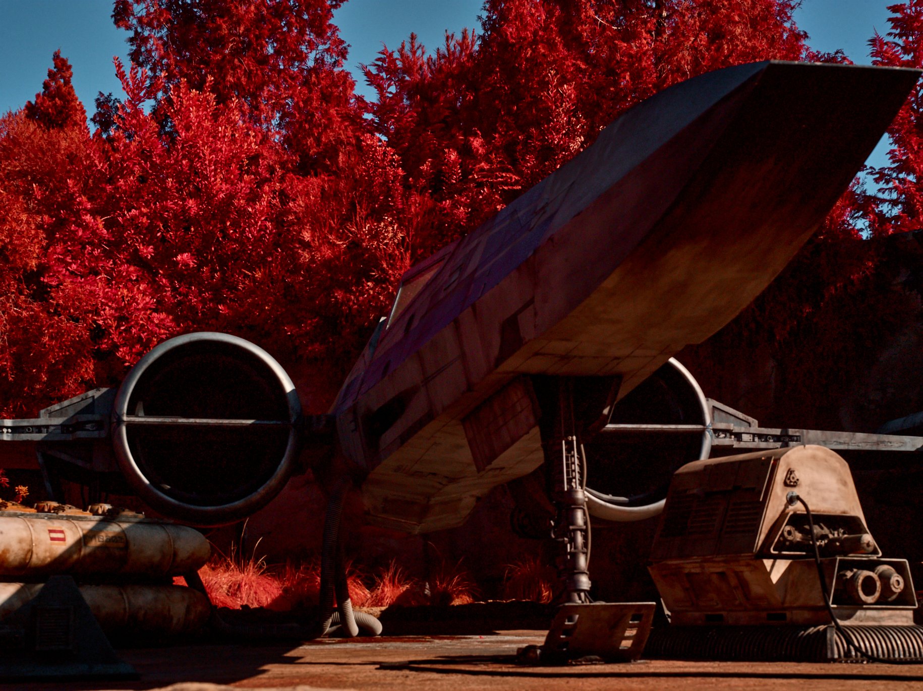 An X-Wing star-fighter is ready to go, all set for another exciting journey in a galaxy far, far away! Where to?
