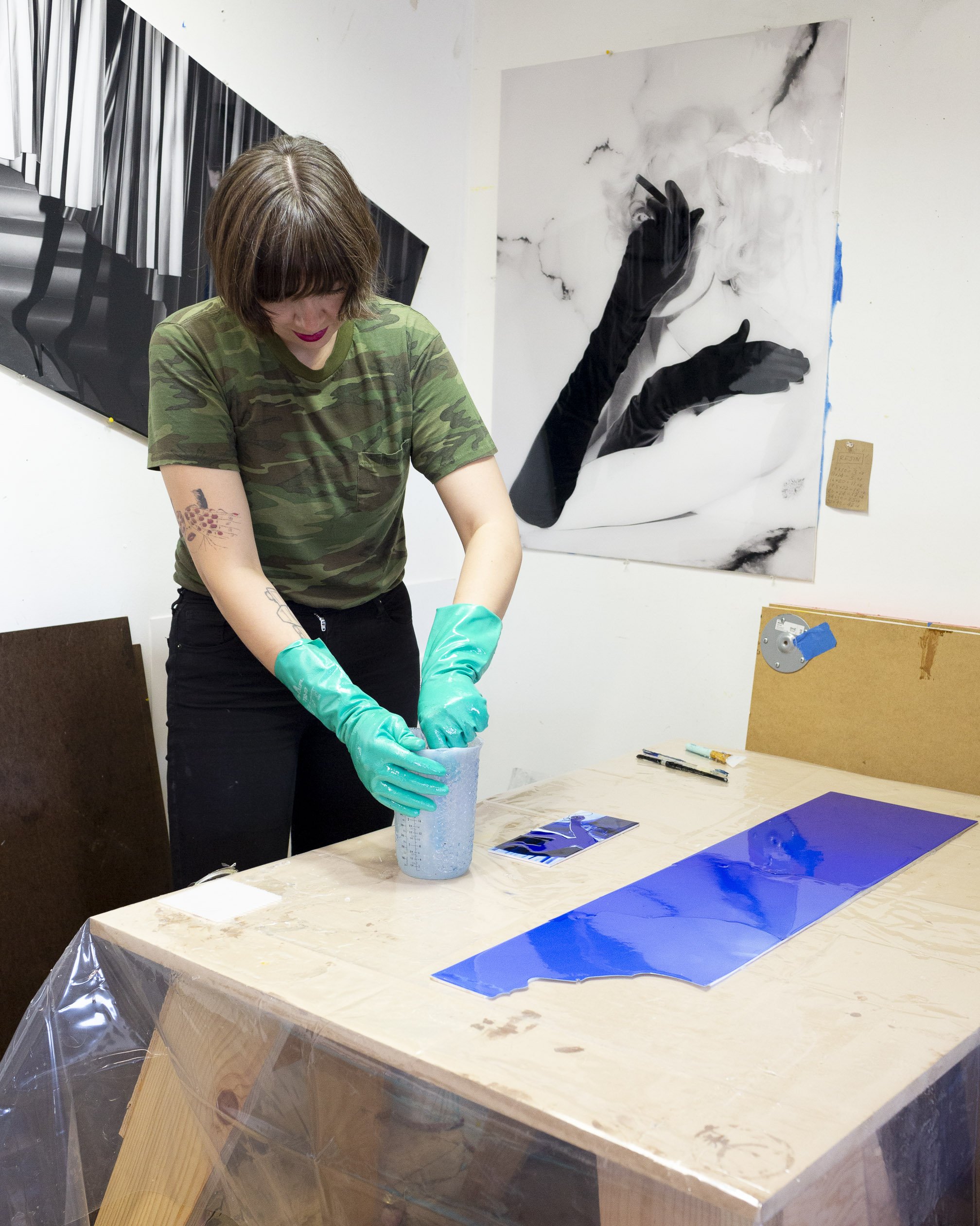 Natalie Krick in her studio, Seattle WA