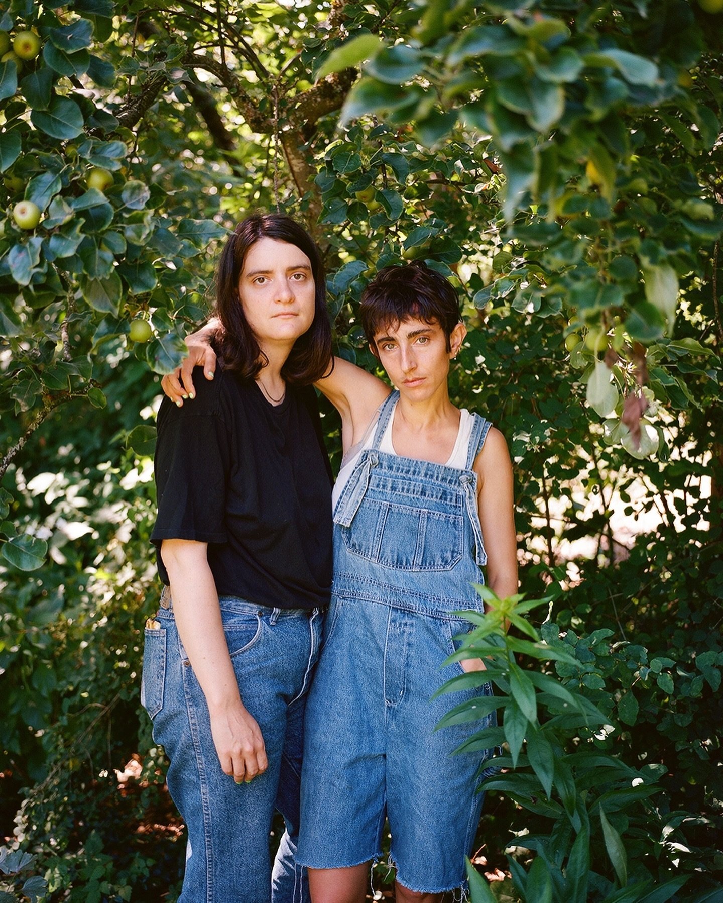 Emily and Sarah, 2024 - we were back in our childhood yard where this series started almost 20 years ago. And this was a special year because we celebrated Emily and Sarah&rsquo;s wedding in the most beautiful barn party a few days after this photo w