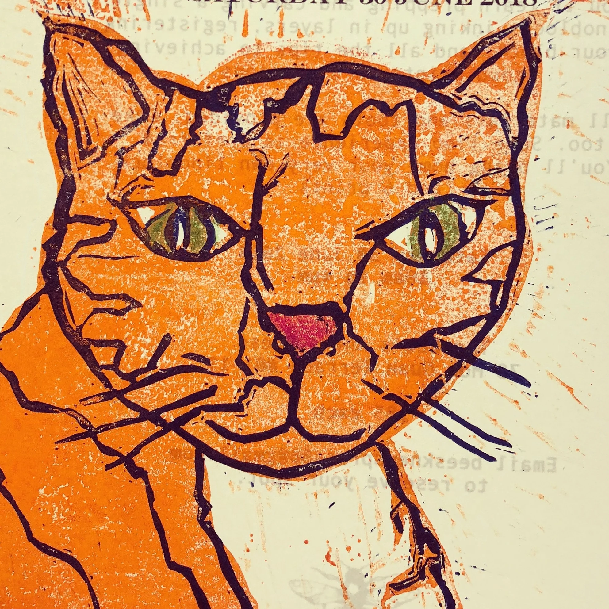 Relief Printing :: Colour prints with Reduction Lino 