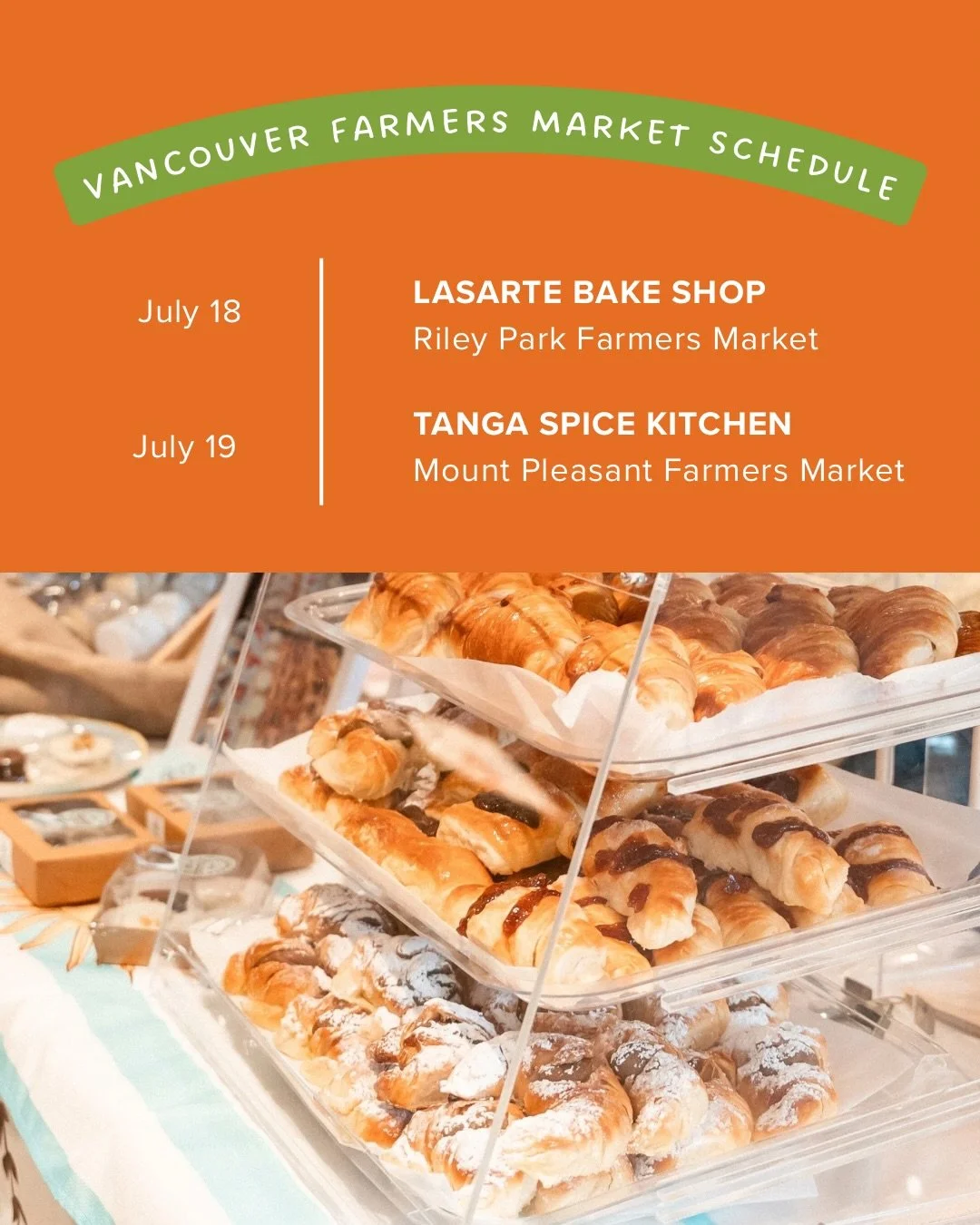 We&rsquo;re looking forward to another weekend at the markets! 🧺 Come meet us at @vanmarkets for a taste of Argentina 🇦🇷 and Tanzania 🇹🇿

Caro Lasarte of @lasarte_bake_shop will be bringing her handcrafted Argentinian pastries, each one rooted i