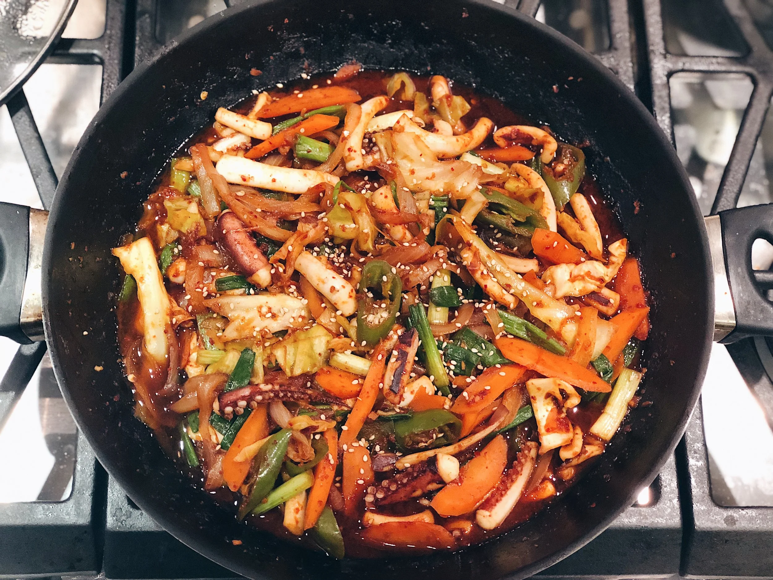 Spicy Stir Fried Squid