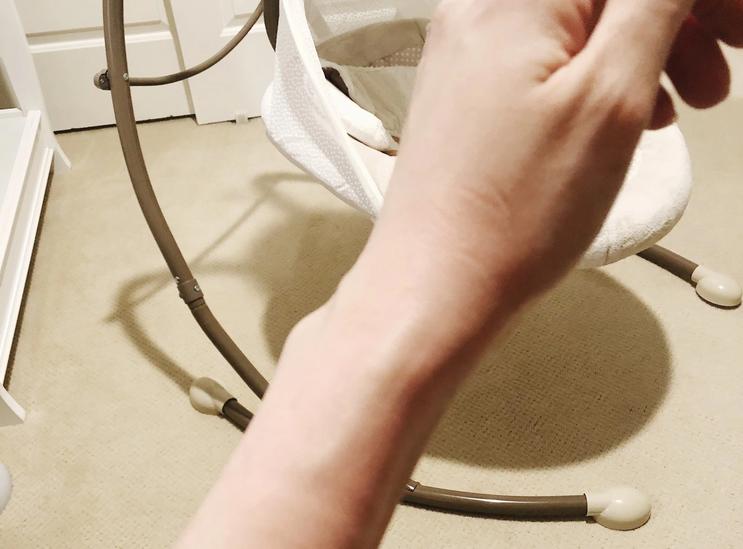 The swelling would often subside after icing and compressing my wrist.
