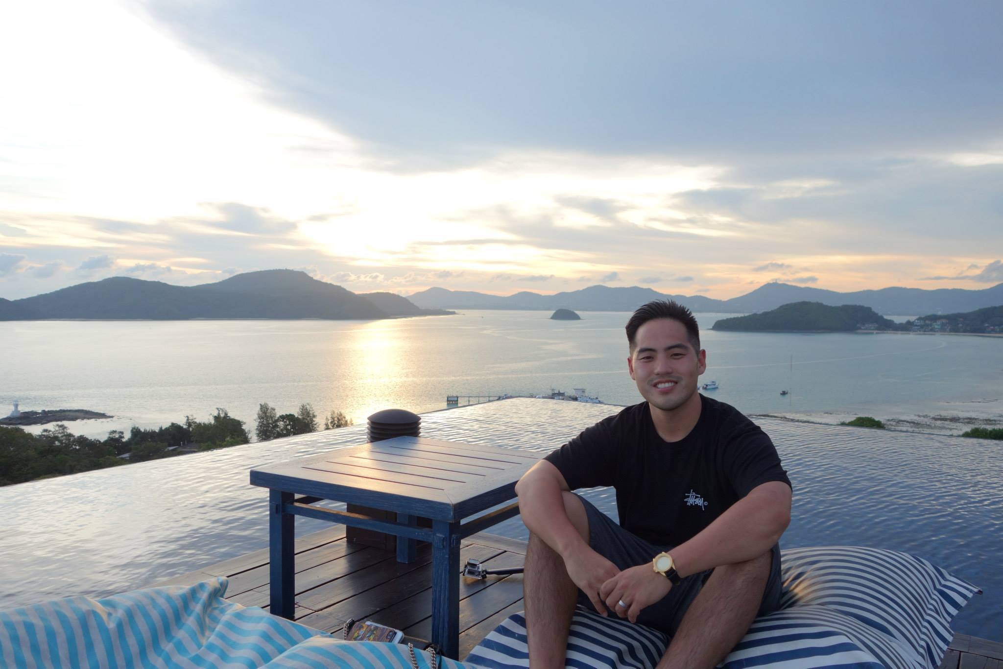 360° panoramic views of 12 surrounding islands and the glittering azure waters of the Andaman Sea
