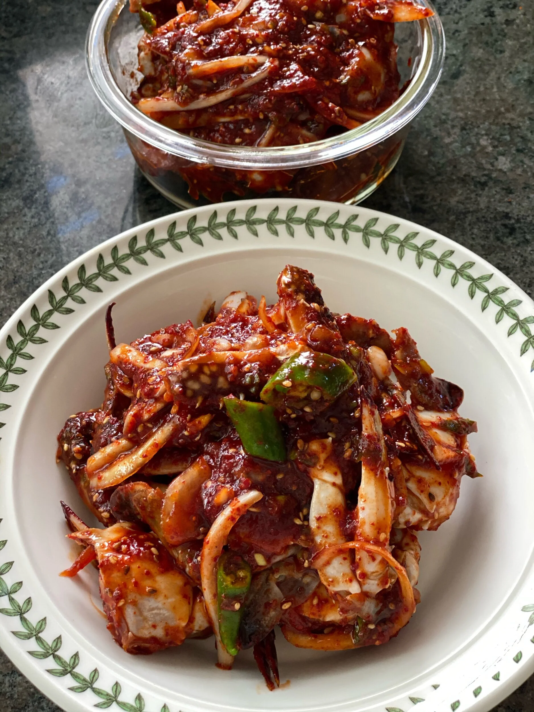 Spicy Marinated Crab