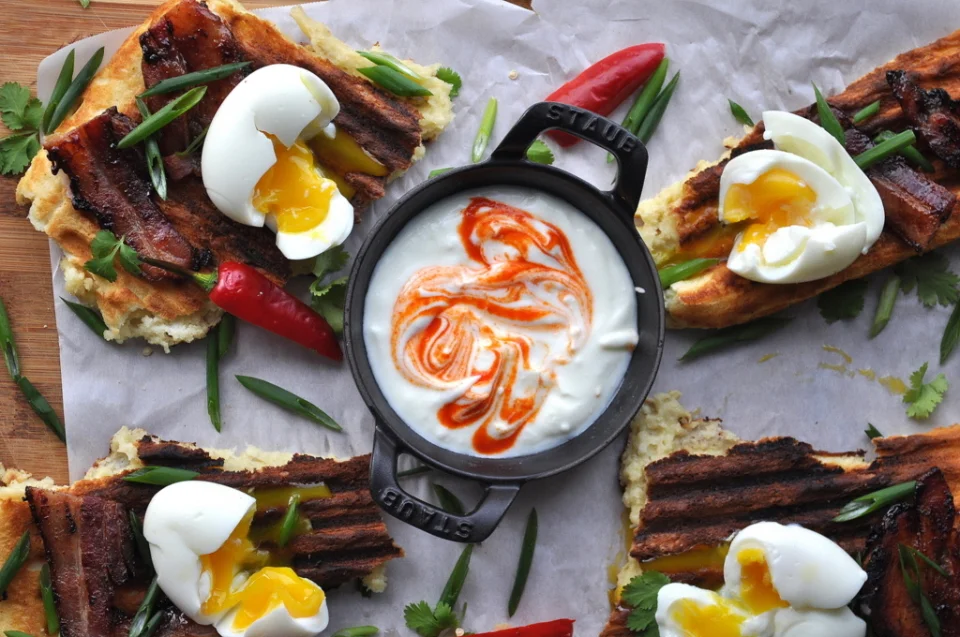 Eggs and Waffles by Food Well Said