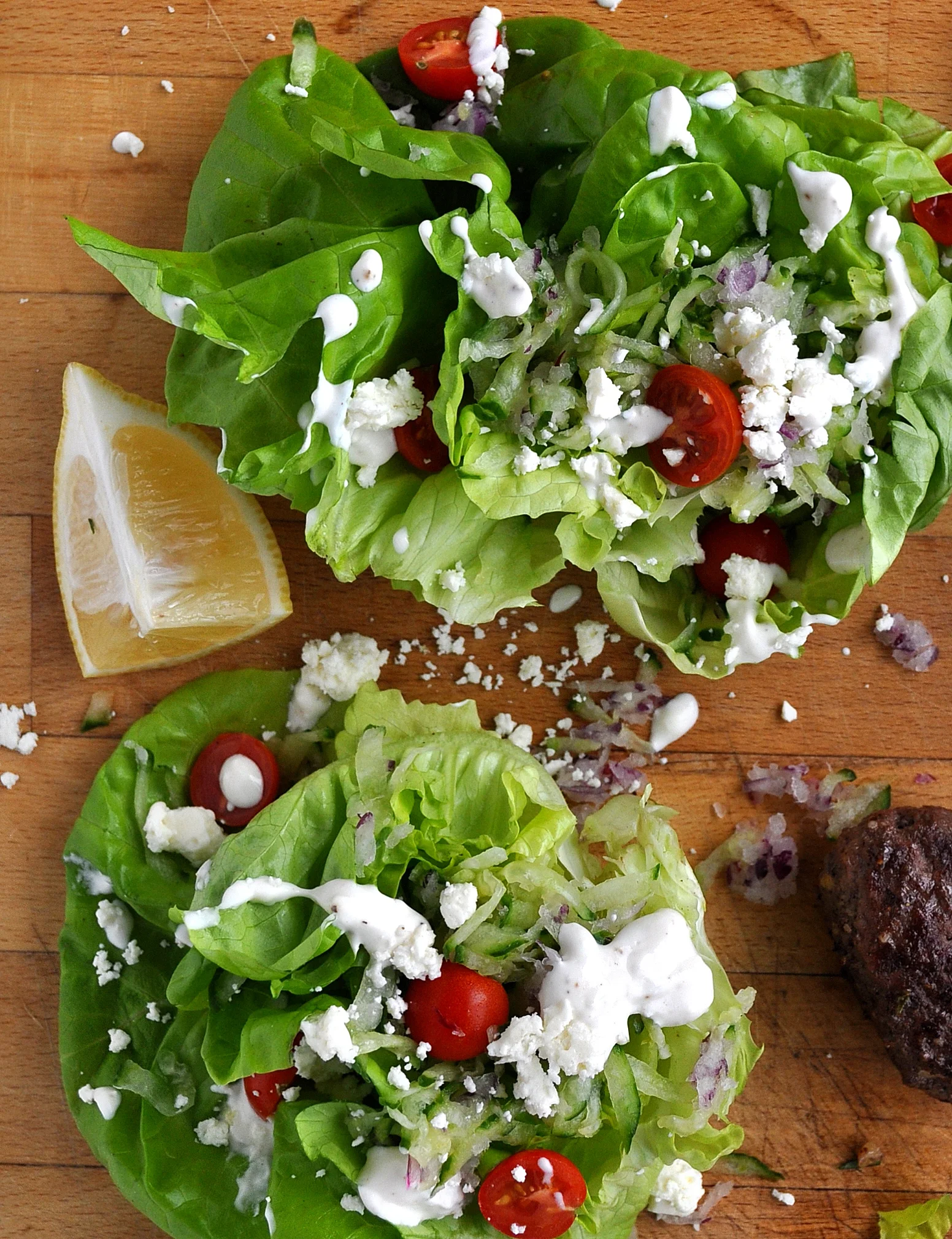 Beef Kofta with Rice & Greek Salad