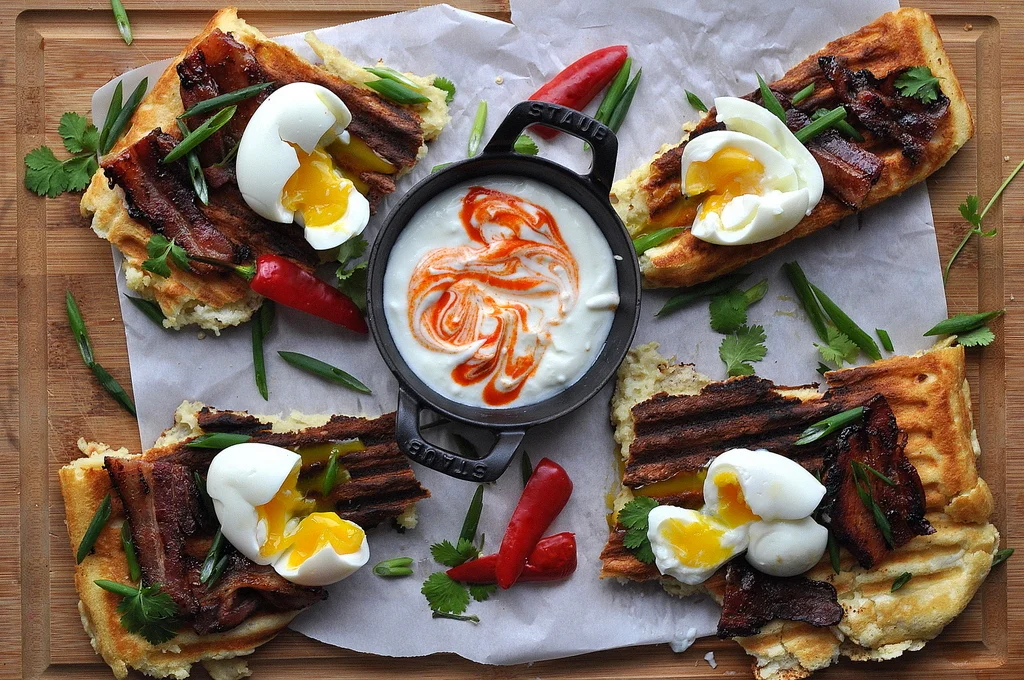 Eggs and Waffles by Food Well Said