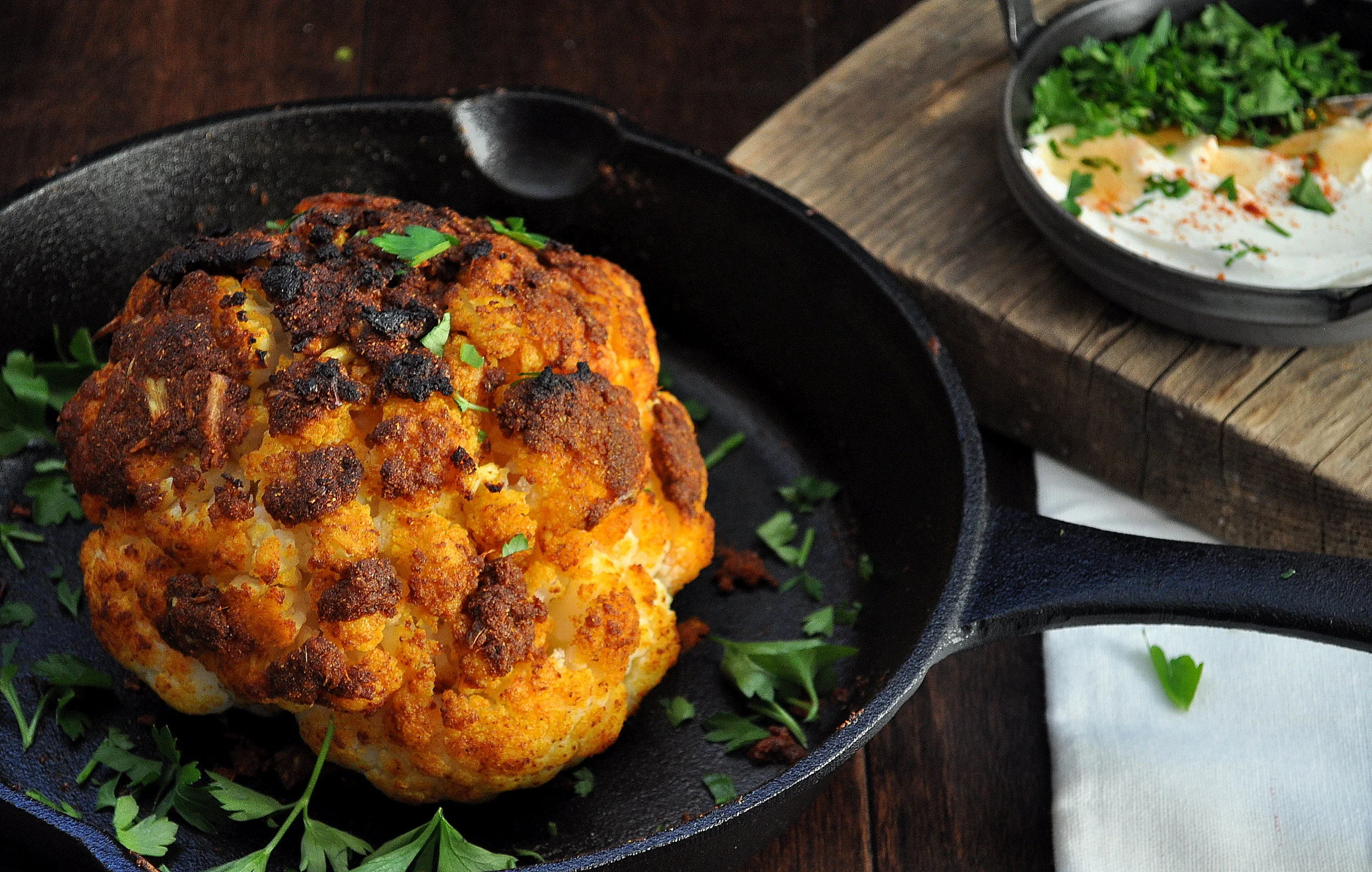 Whole Roasted Cauliflower by Food Well Said