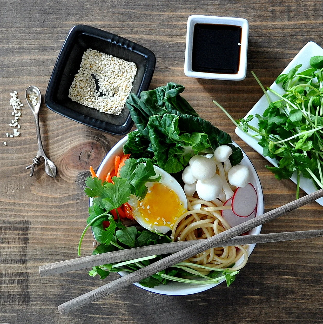 Mushroom Miso Ramen Soup by Food Well Said
