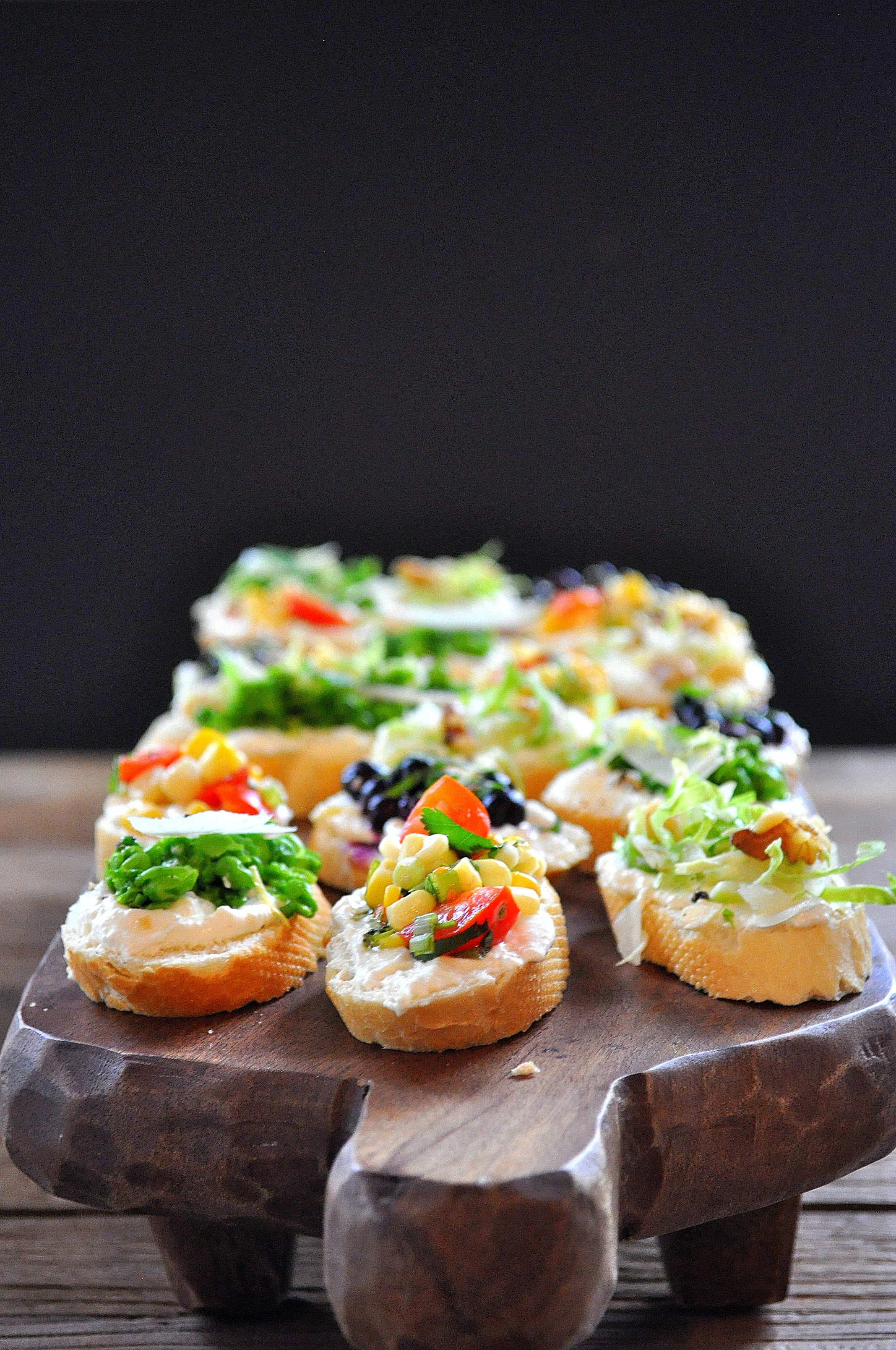 Assorted Vegetable Crostini by Food Well Said