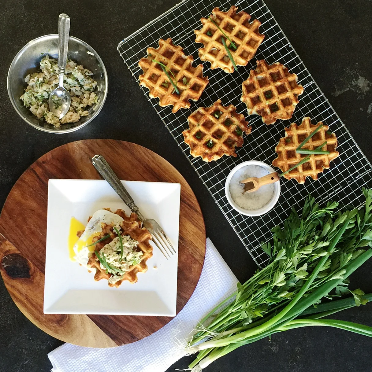 Tuna Melt Waffle by Food Well Said