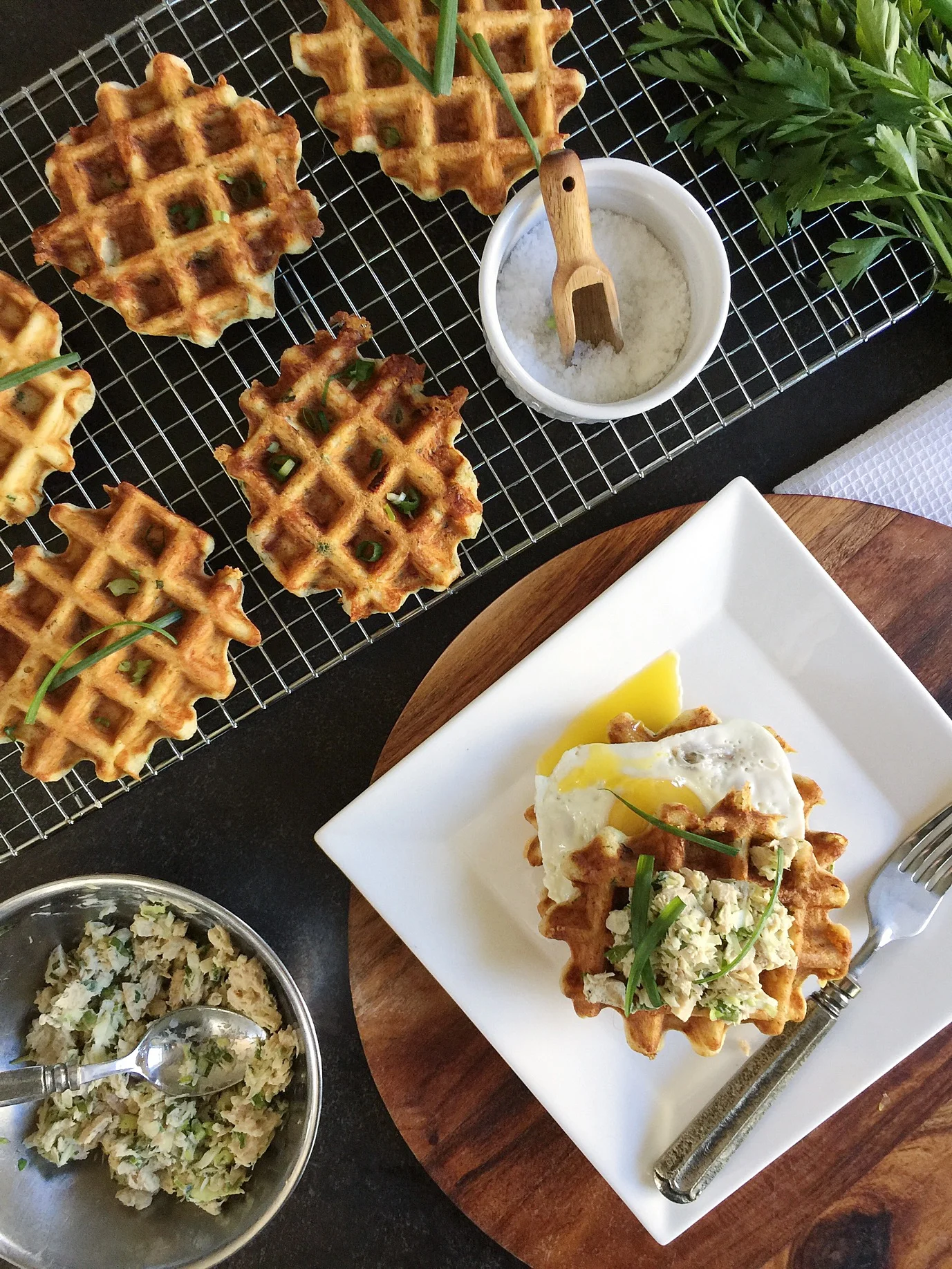 Tuna Melt Waffle by Food Well Said