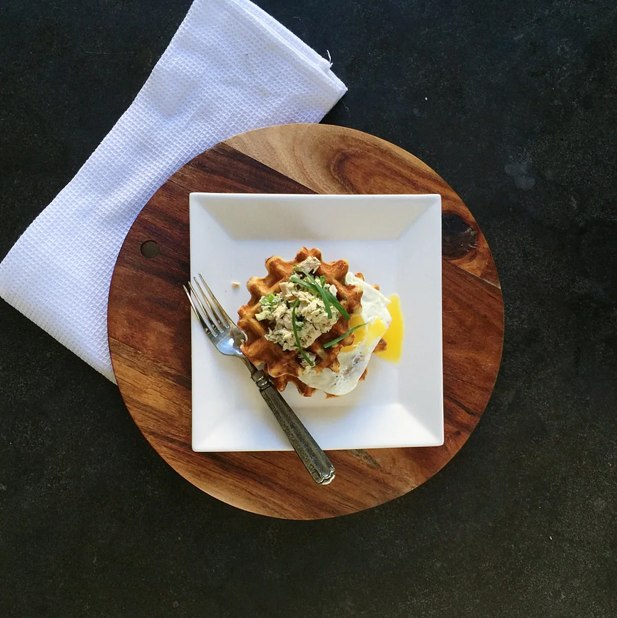 Tuna Melt Waffle by Food Well Said