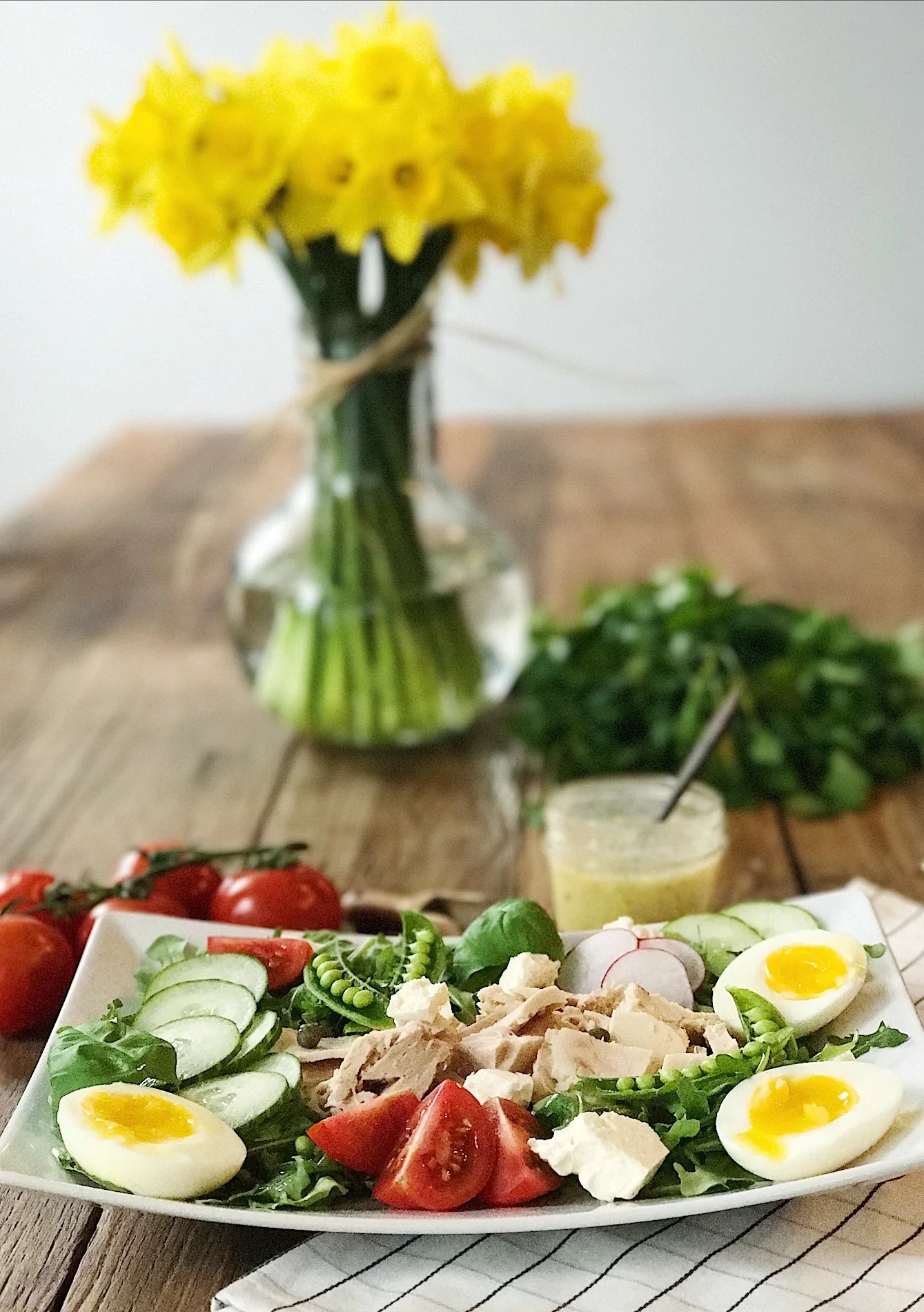 Tuna Egg Arugula Salad