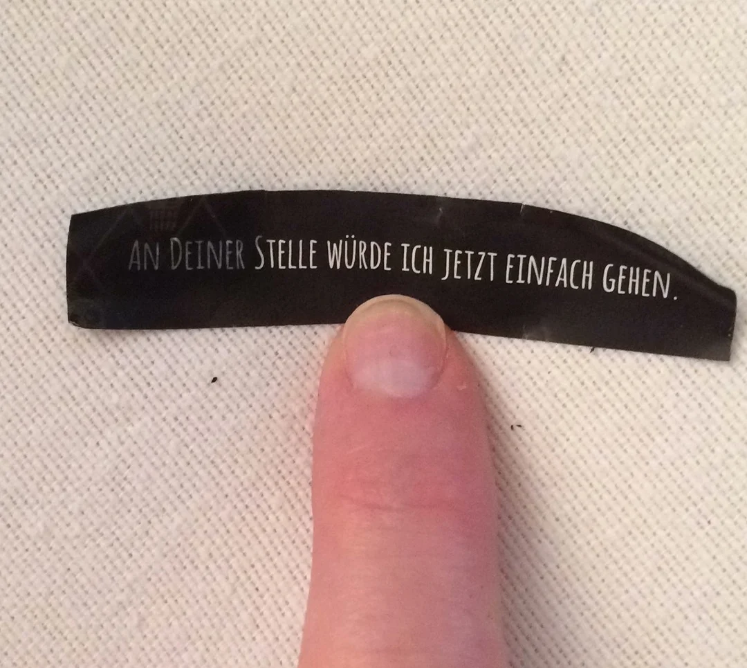 I would just leave if I were you. Quote from a fortune cookie I got from my sister :)