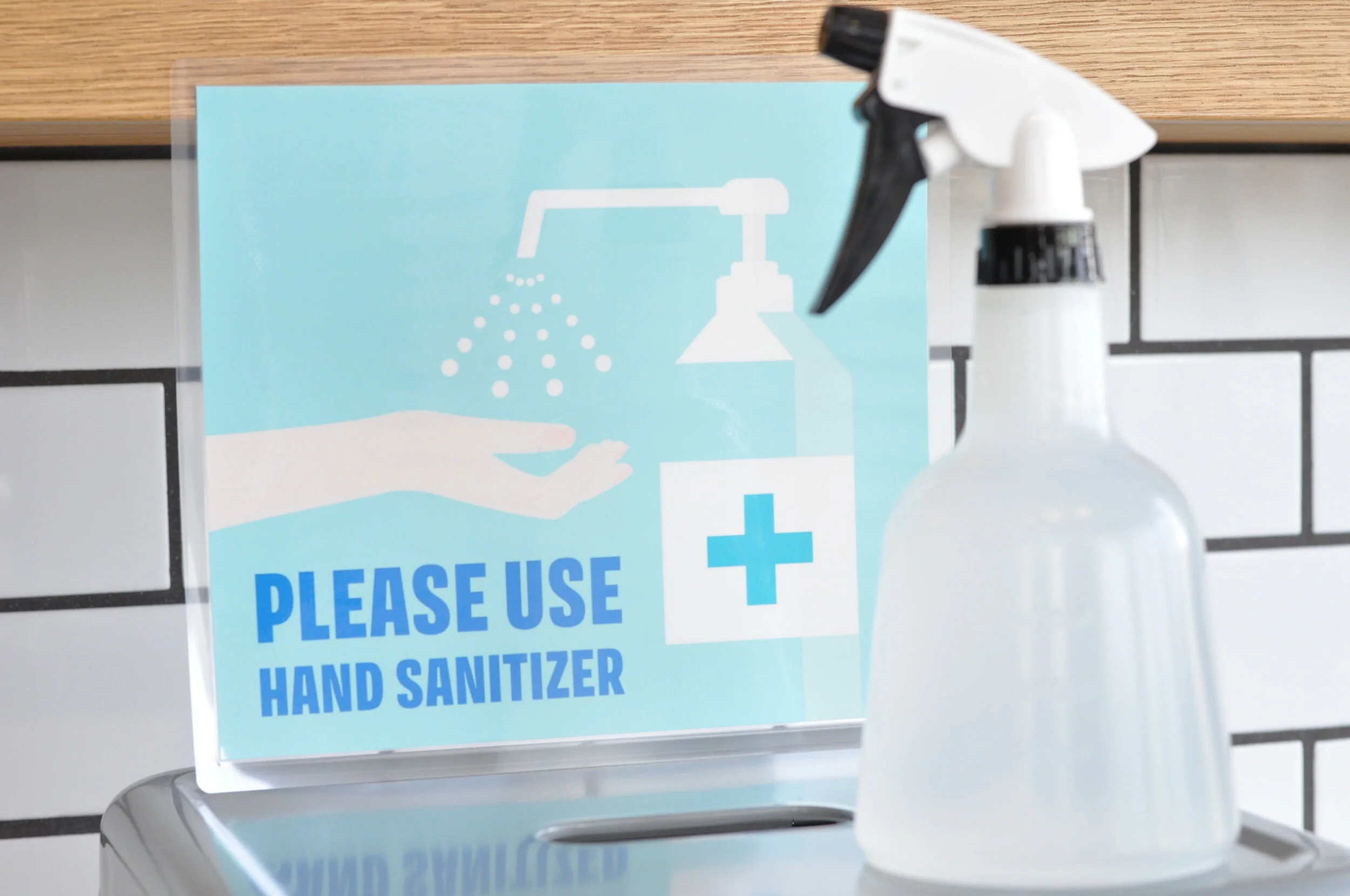 新型コロナウイルス対策中