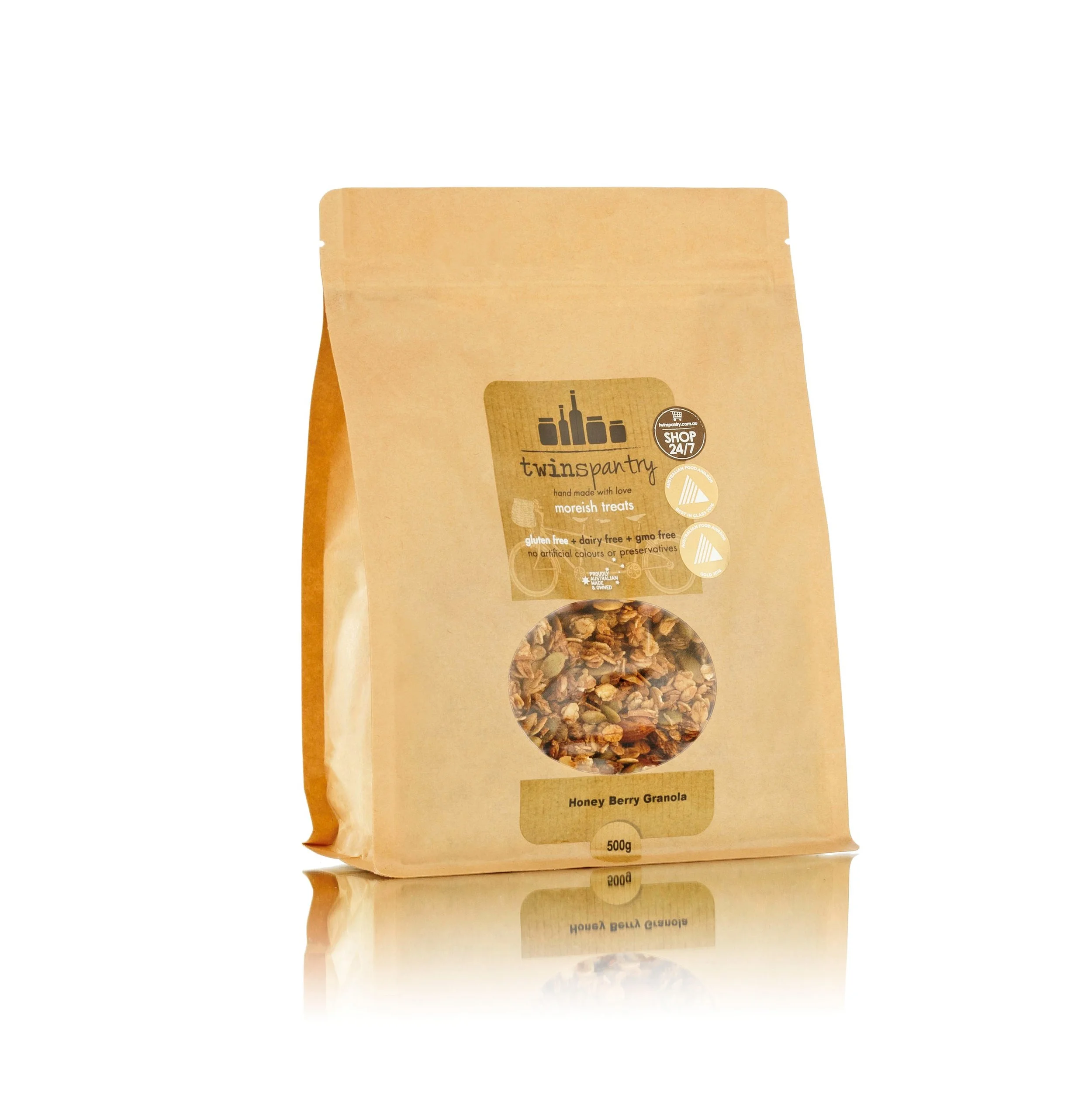 Honey Berry Granola craft paper 500g.jpg