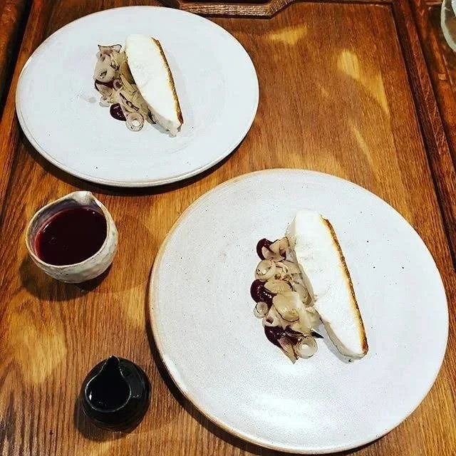 Cod, Black Garlic, Shallots, Lemon Verbena