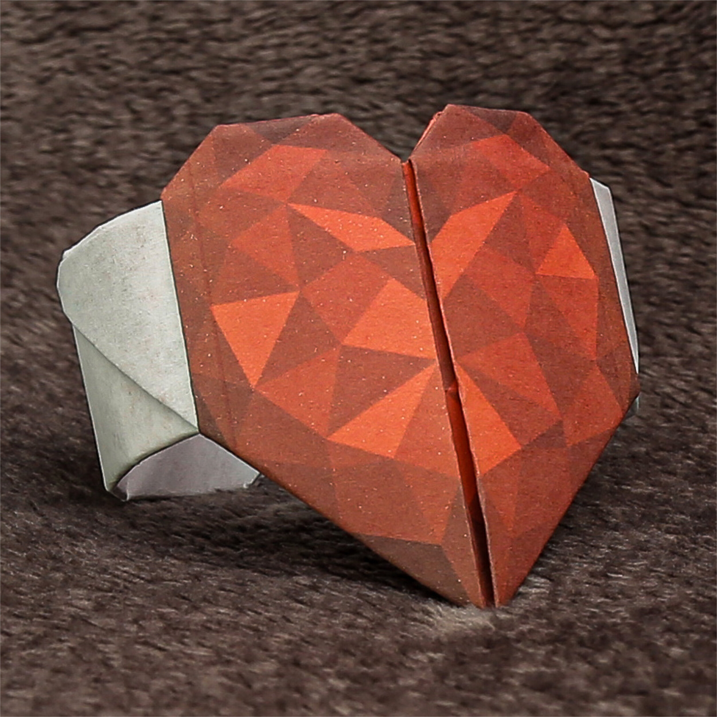 Hiam Gafla Necklace, Origami Heart - Gafla Jewellery