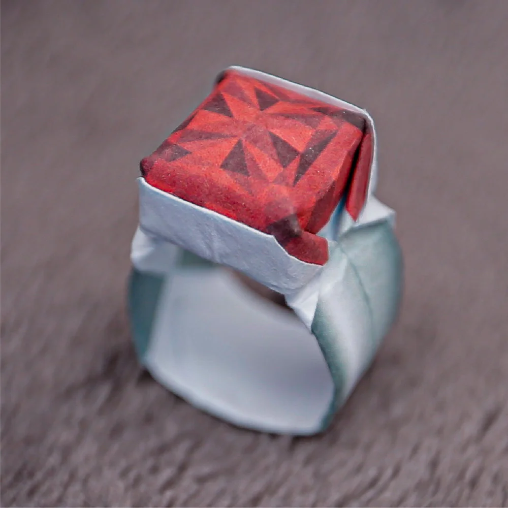 How To Make Origami Ring Origami Ring (Advanced) — The Little Genius