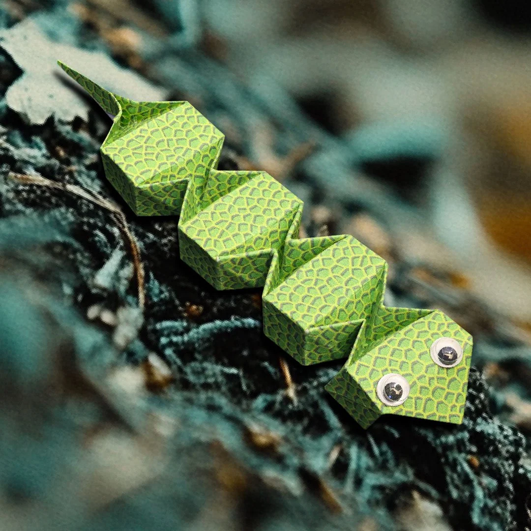 Origmai Springy Snake | Paper Toy