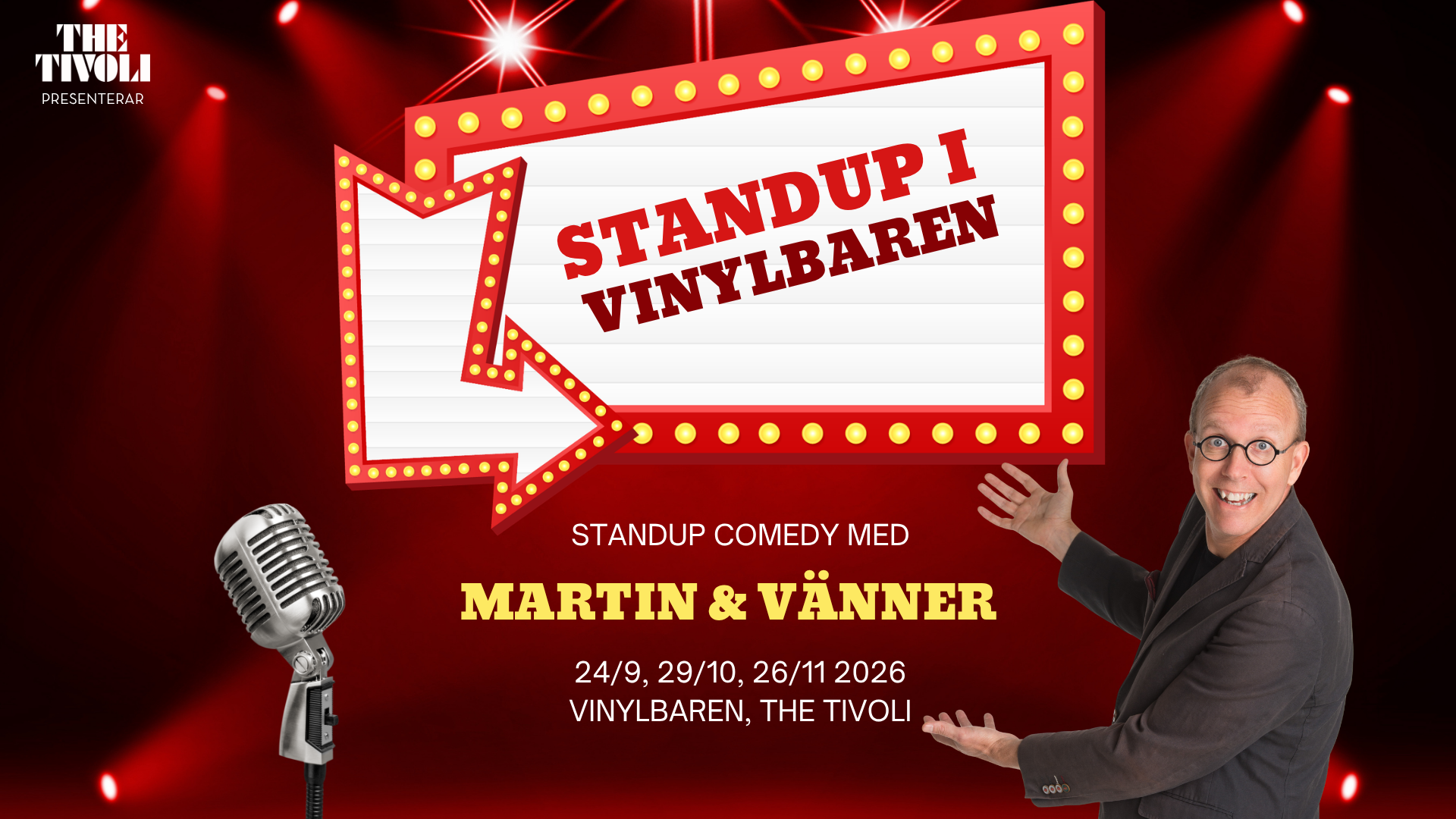 Standup i Vinylbaren med Martin &amp; vänner 