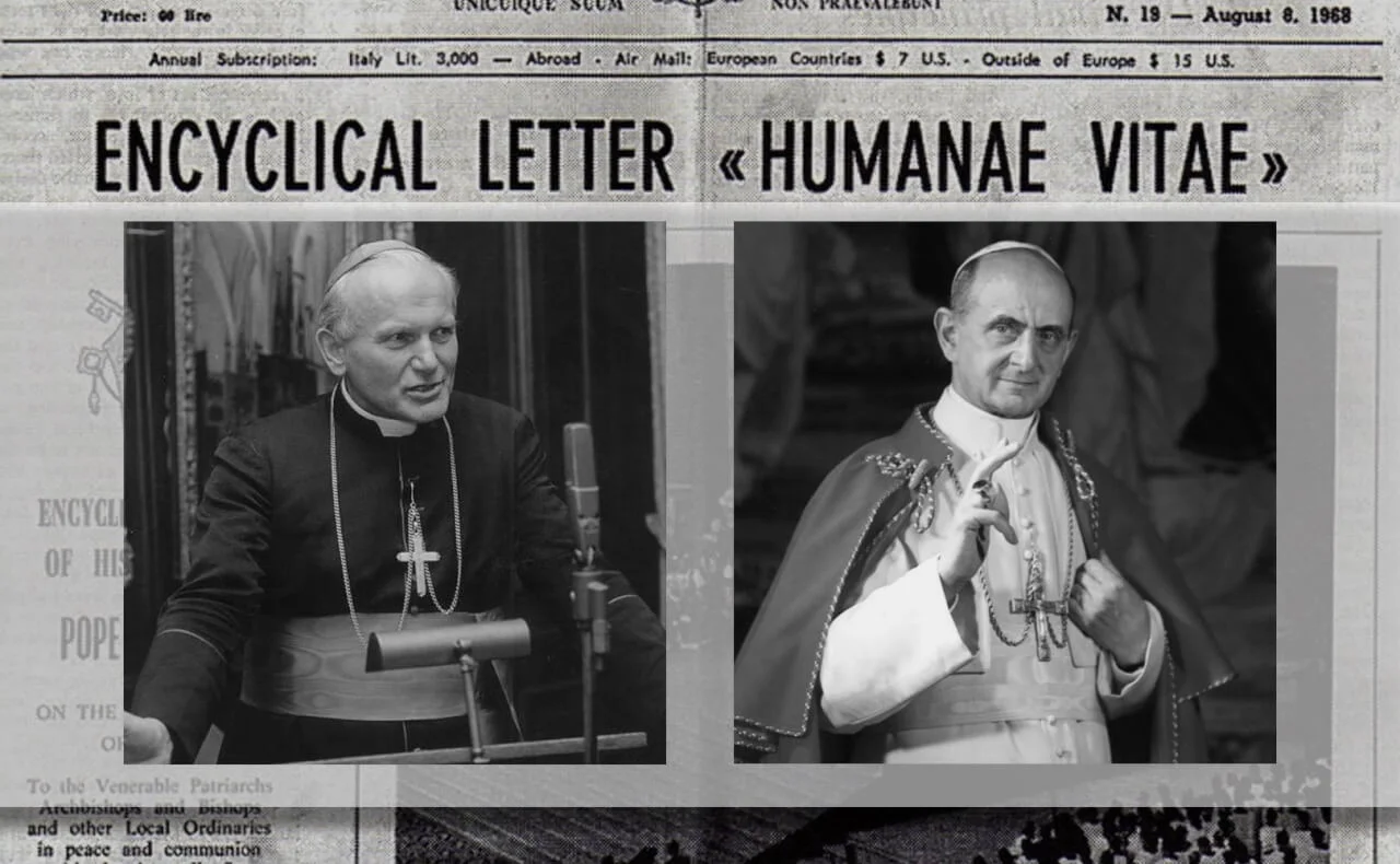 Pope Saint John Paul II and Pope Saint Paul VI. Credit: onepeterfive.com