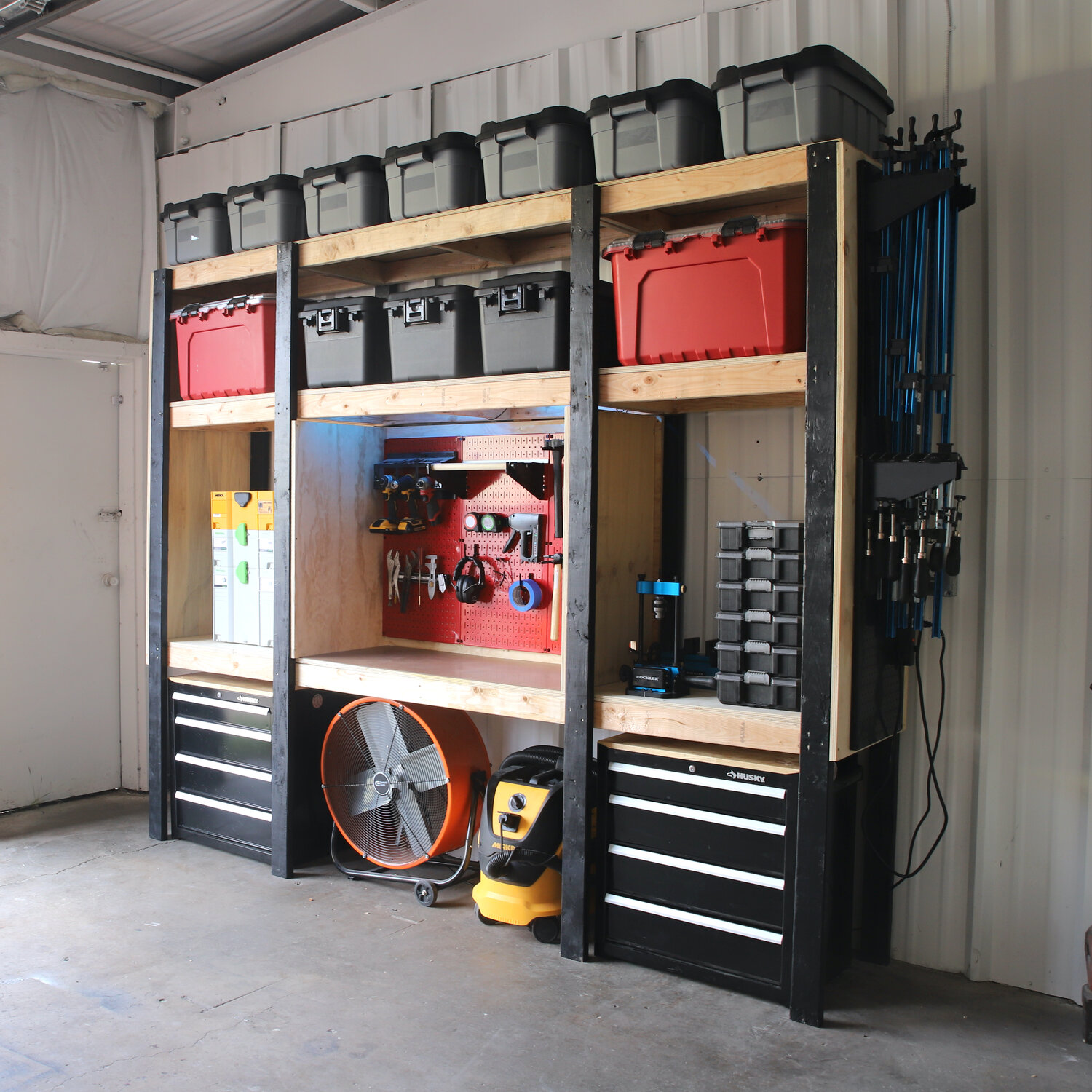 DIY Rolling Storage Shelves for the Garage