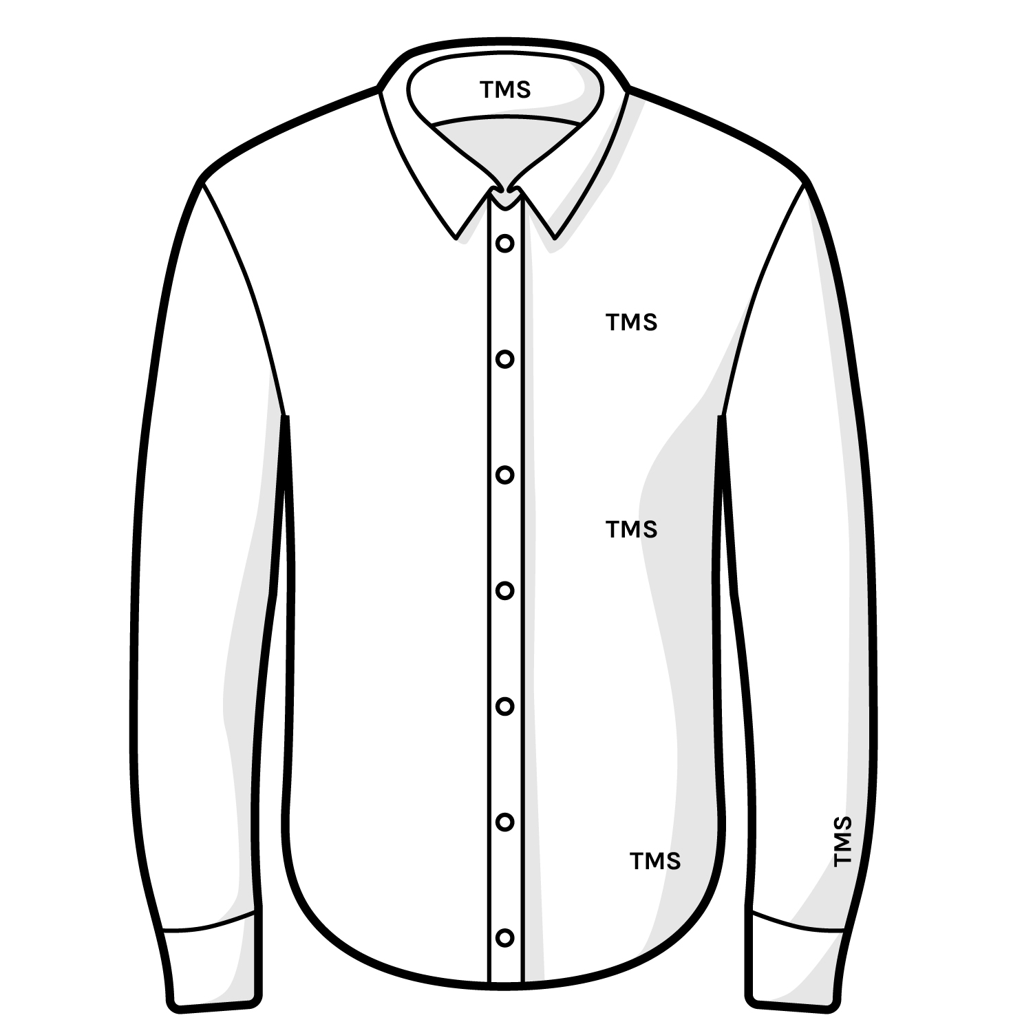 monogram dress shirt