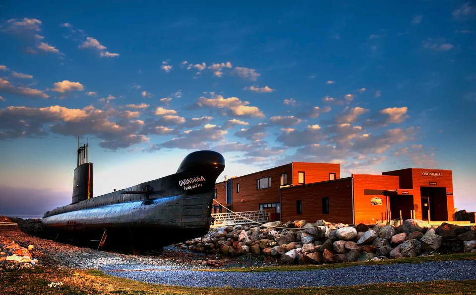 Le sous-marin Onondaga Photo : Site historique maritime de la Pointe-au-Père (Martin Hugues)