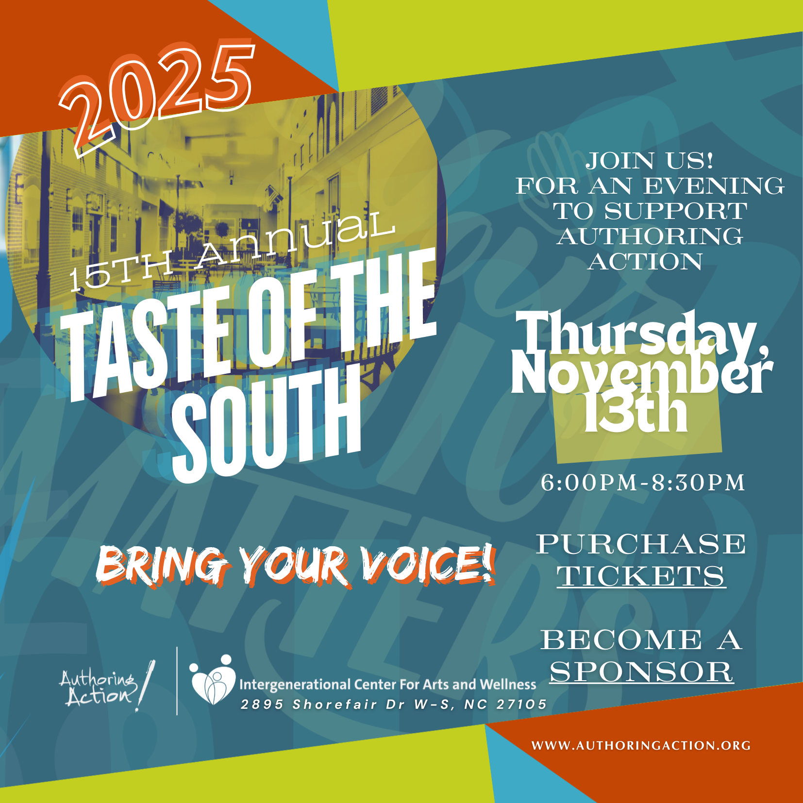 Authoring Action's 15th Annual Taste of the South!
