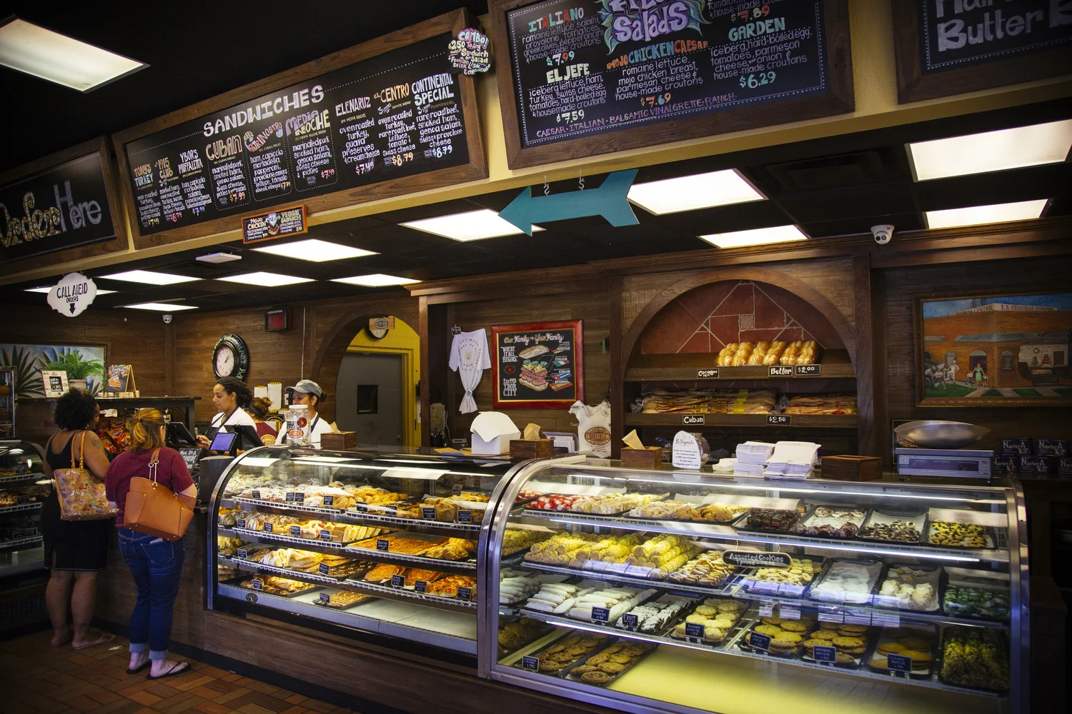 La Segunda's Ybor bakery counter and pastry case