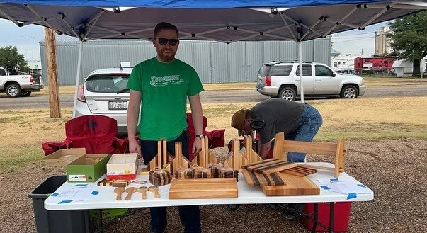 We had a great time at the Kick Back Days event in White Deer, TX! A big thanks to my wife and dad for their help in everything. #woodworking #woodworker #woodwork #homedecor