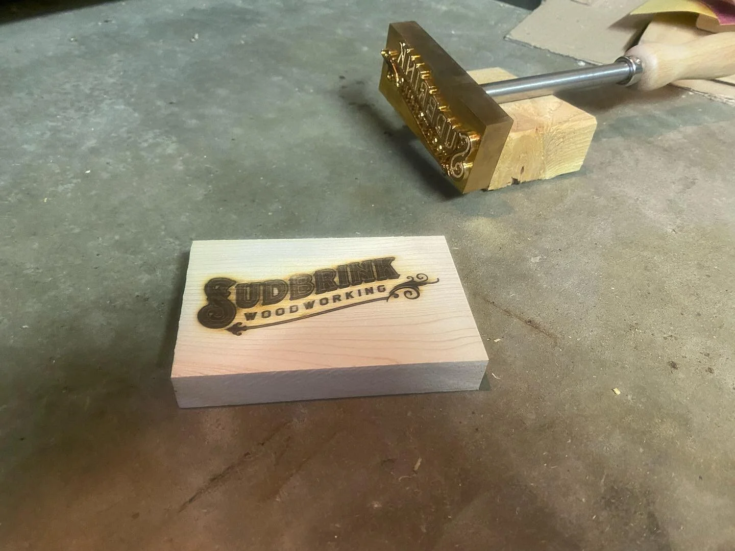 New branding iron! The detail comes through really well and pictures don&rsquo;t do it justice. Thanks @budgetbrandingiron #woodworking #woodworker #woodburning #workshop