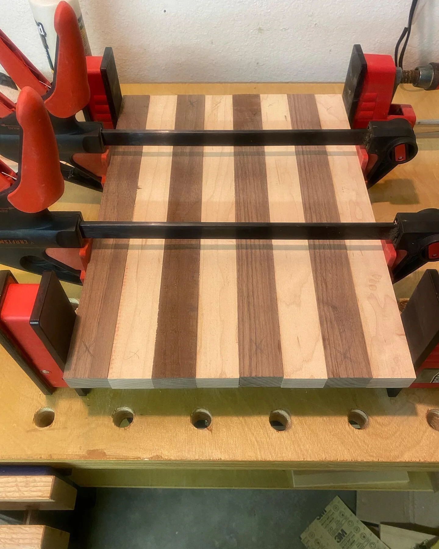 One project gets close to an end and another one begins. #woodworking #woodworker #maker #wood