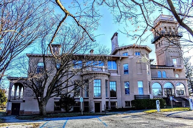 Fred Lohn captured the north side of Clifton beautifully.  No filter necessary. #CliftonMansion #RestoreBaltimore #HistoricHome #JohnsHopkins