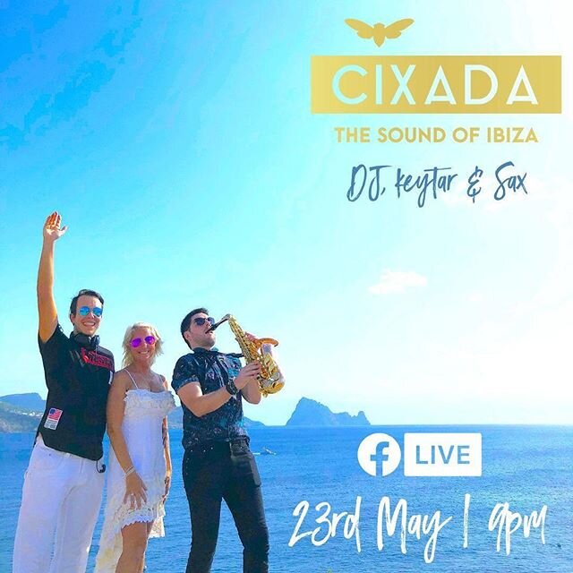 T O N I G H T 🎷🎹🎧🦋 @cixadaofficial Ibiza 2020 opening set. Come and party with us! Link in @pianodjuk profile.
.
.
We can&rsquo;t do it in person so we thought we would bring those #ibiza vibes to your living room
