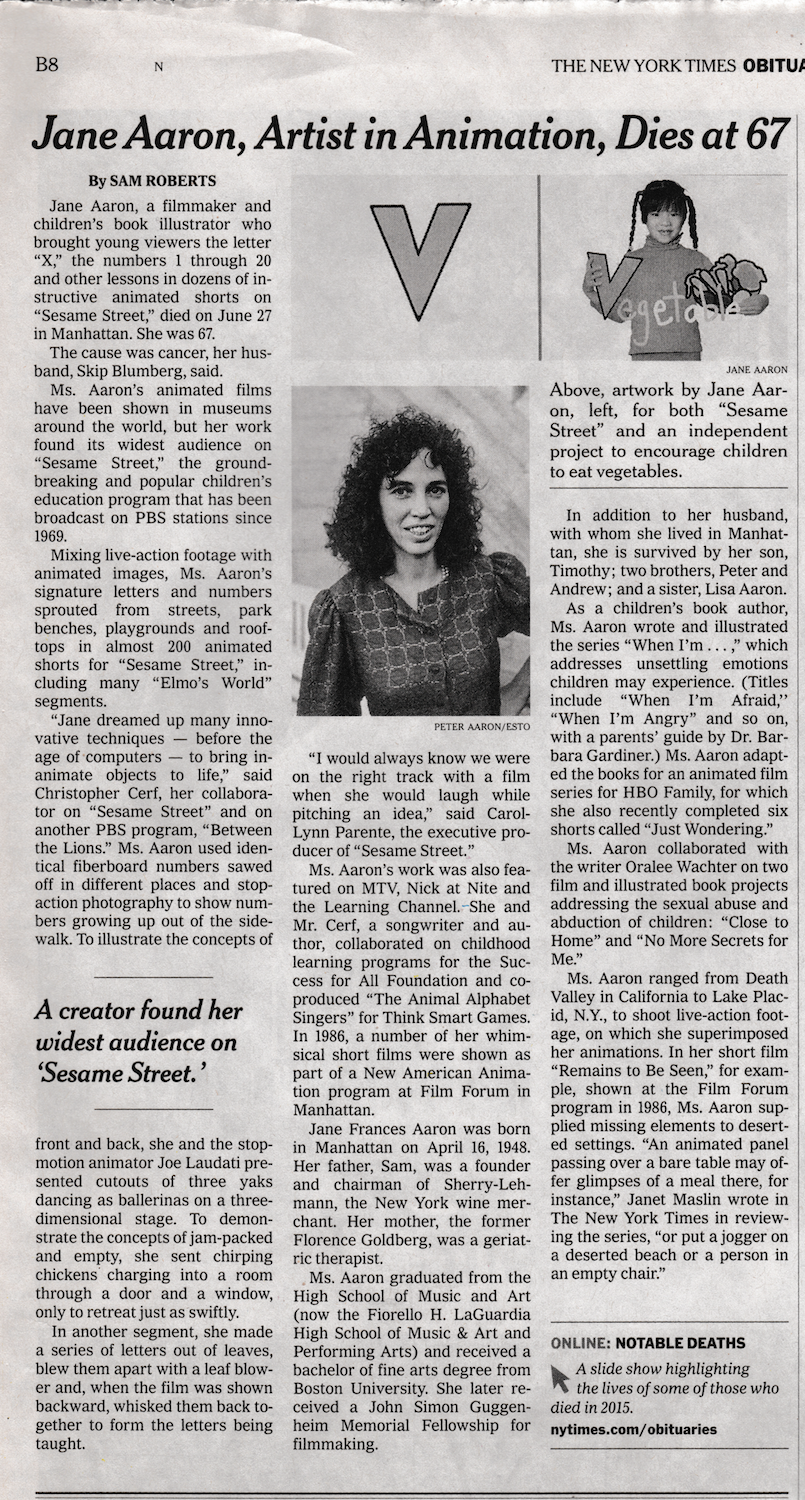 Sam Roberts, New York Times, June 2015