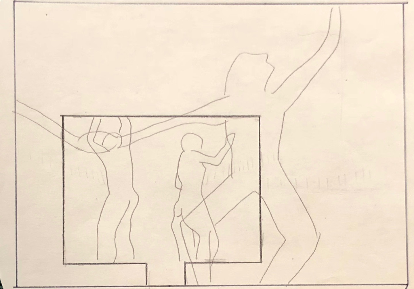 Jane's preliminary planning for "Interior Designs" (1980)