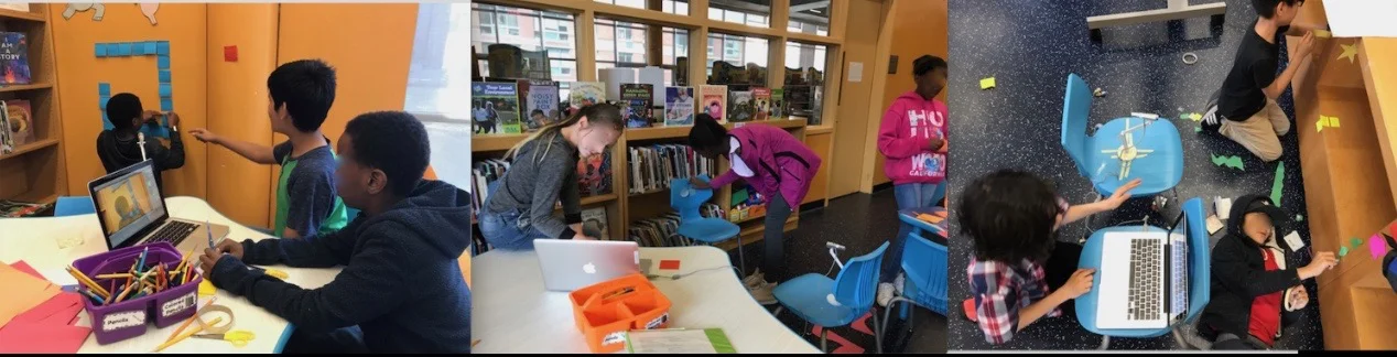 Inspired by Jane's movies, Ava's 5th and 6th grade filmmakers in production on their own aaronimations.