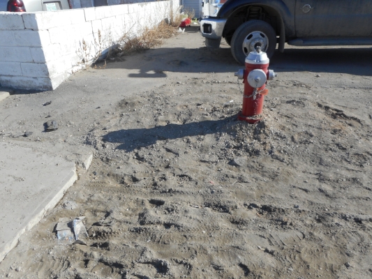 There is still foot traffic on what used to be the sidewalks
