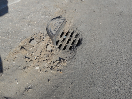 There's a storm drain under that rubble