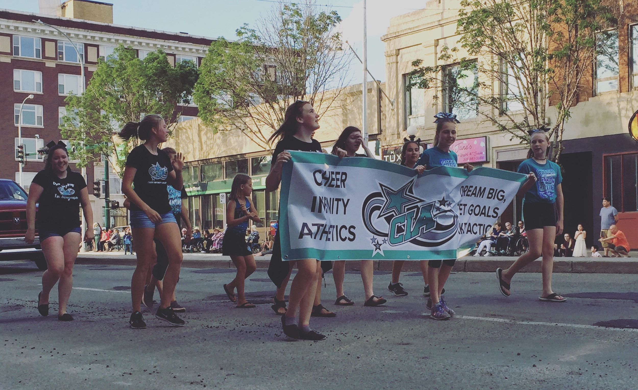 The streets were filled with cheer, dance and acrobatics. Cheer Infinity Athletics was on hand to give the event a little more spirit.