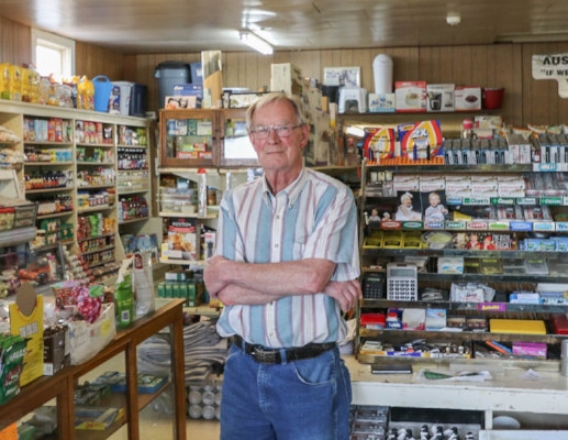 Photo: Saskatchewanderer Ronnie Aust, the current owner of Aust's General Store