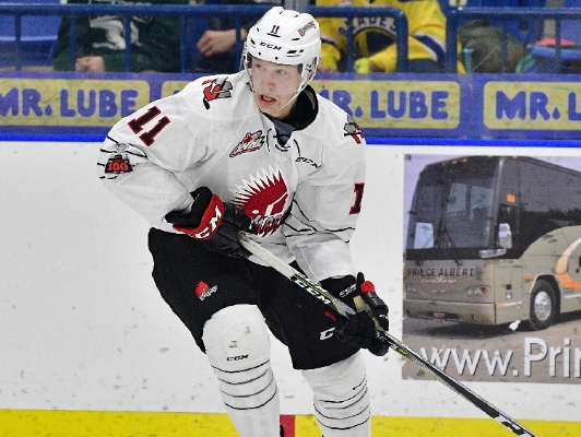 Barrett Sheen is now playing for the Okotoks Oilers of the AJHL. He wasted no time in doing in Okotoks exactly what he did best in Moose Jaw: getting penalties. After only 10 games Sheen had already accumulated 72 PIM’s. Thankfully he had a goal and 5 assists to go with that.