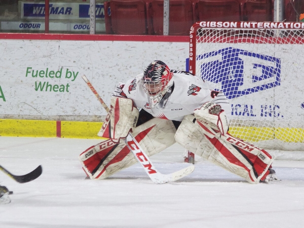Veteran goalie Brody Willms was set to have one last kick at the can with this season’s Warriors, but was sidelined due to an incredibly unfortunate season ending injury. So he won’t be playing anywhere this year. In his place you now see a platoon between Adam Evanoff and Brodan Salmond.