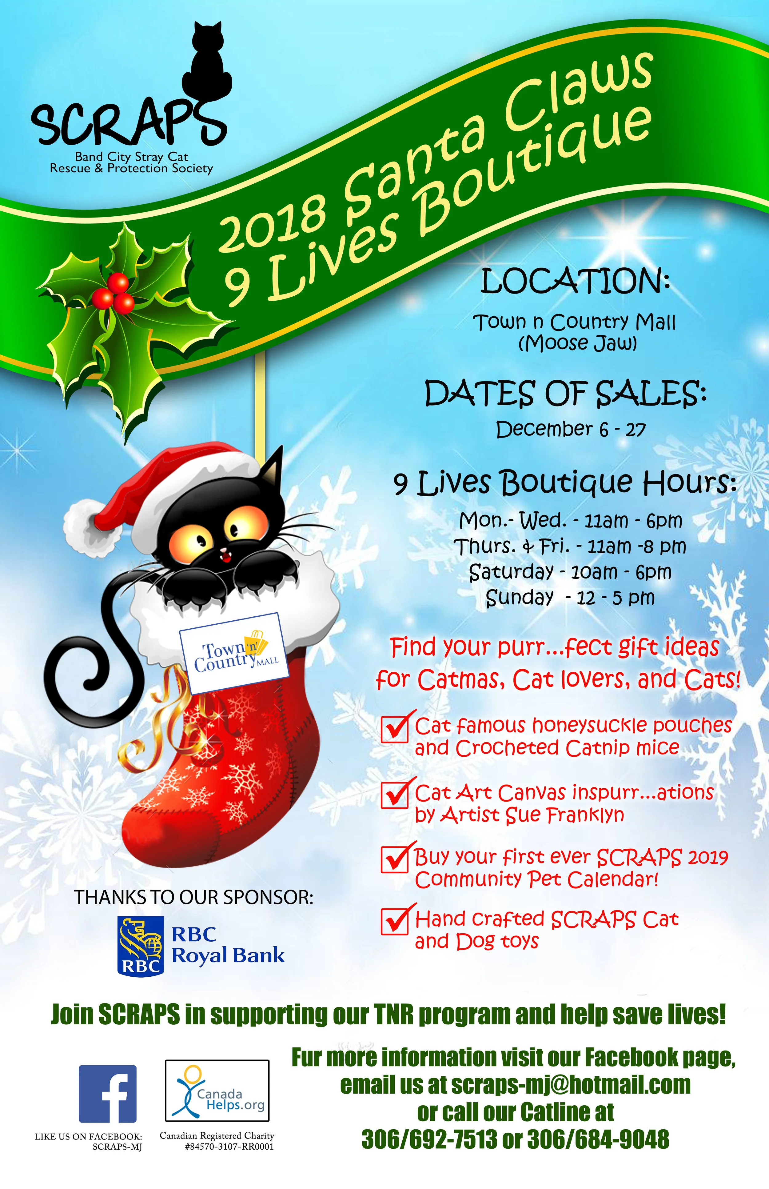 Santa Claws Nine Lives Boutique Opens in the Mall
