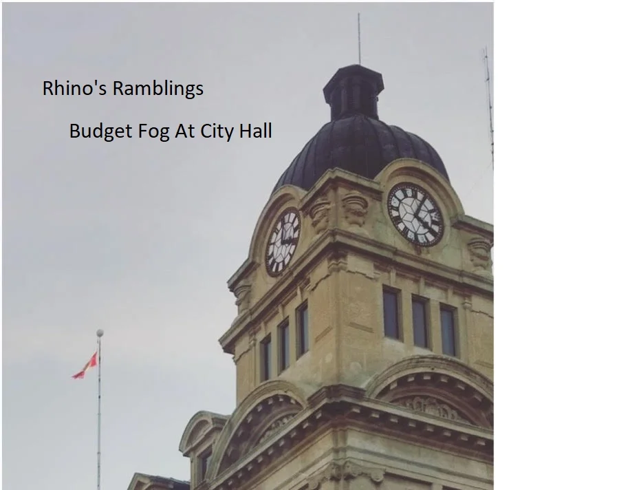 Rhino's Ramblings - Budget Fog At City Hall