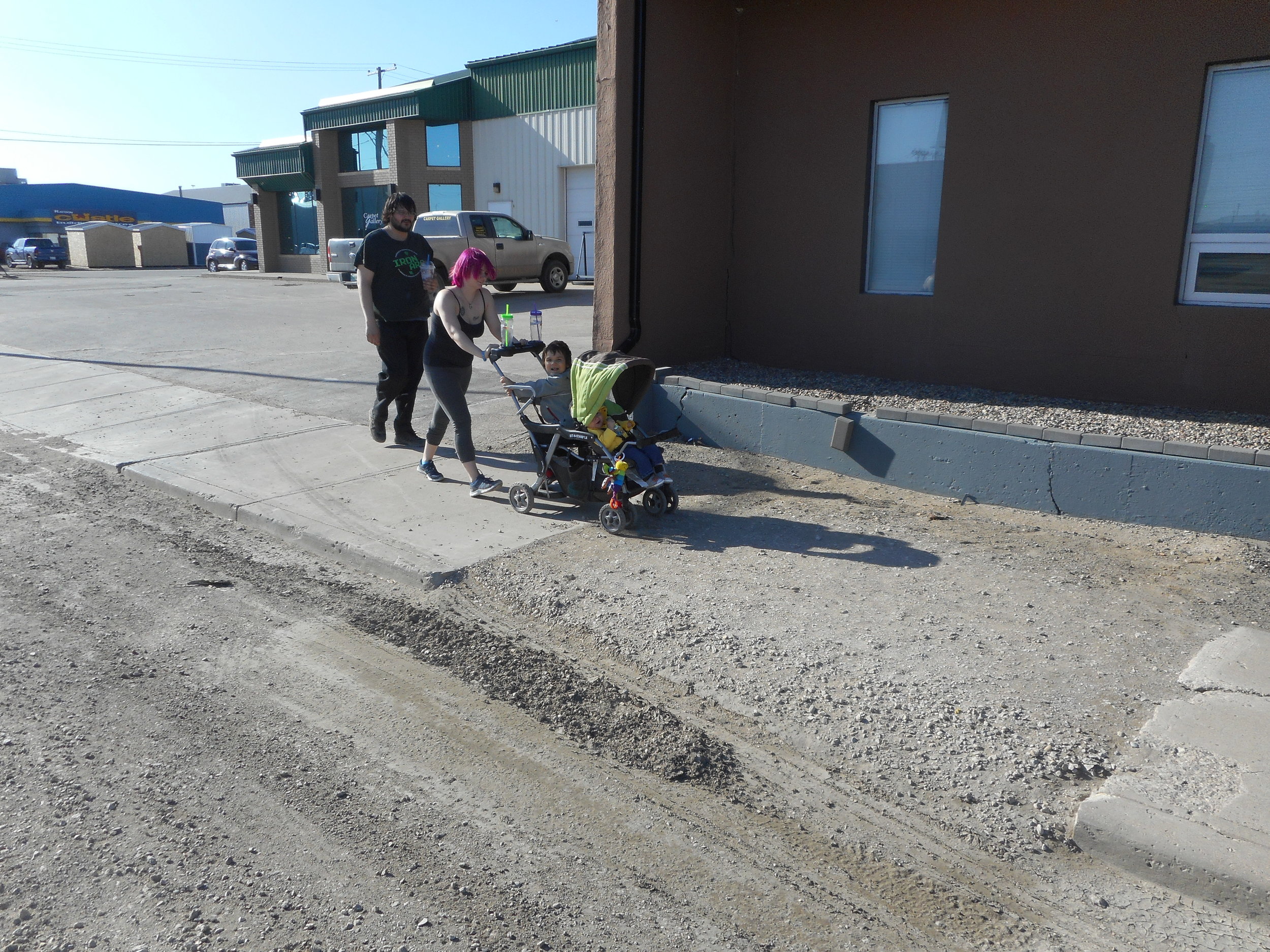 Temporary Sidewalk Repair on High Street West May 2018 - File Photo